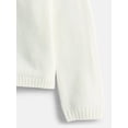 thumbnail image 3 of Wonder Nation Toddler Girls' Bow Front Cardigan Sweater with Long Sleeves, Sizes 12M- 5T, 3 of 4