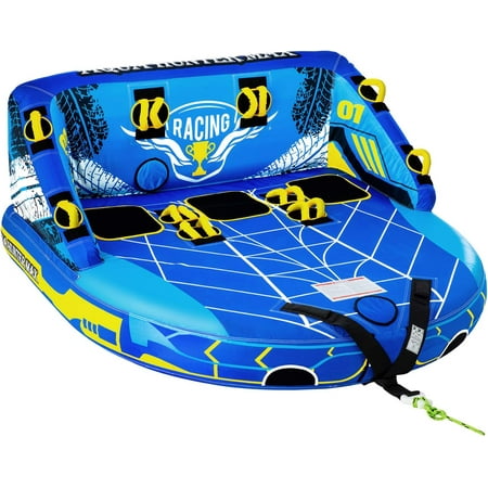 Leader Accessories 3-Person Waterskiing Towables Inflatable Tube for Boating,Blue