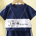 thumbnail image 3 of Kogui Boys Toddler Clothes Toddler Baby Boy Hooded Summer Outfit T-Shirt Shorts Set Infant Clothes 12 18 Months (Blue,12-18 Months), 3 of 4