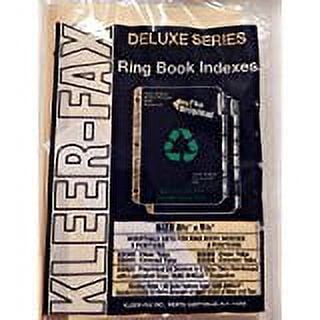 Kleer-Fax 8 Tab Clear Insertable Indexes 8 1/2" X 5 1/2"