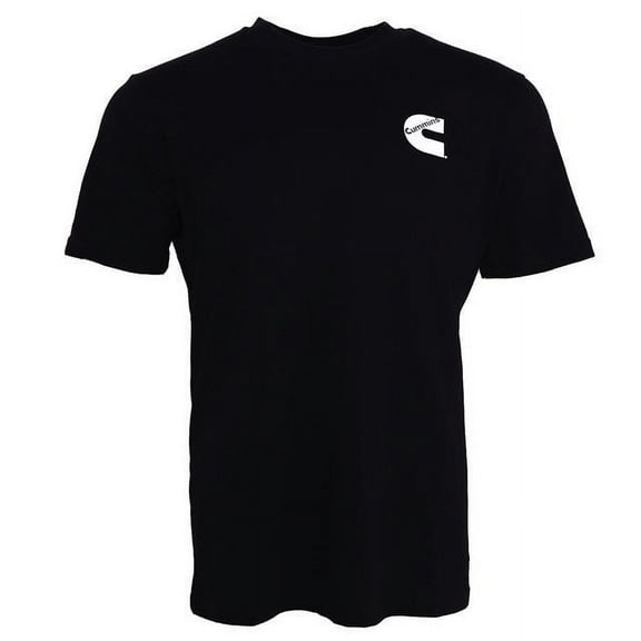 Cummins CMN4762 Unisex Short Sleeve Black Cotton Tagless T-Shirt - Extra Large