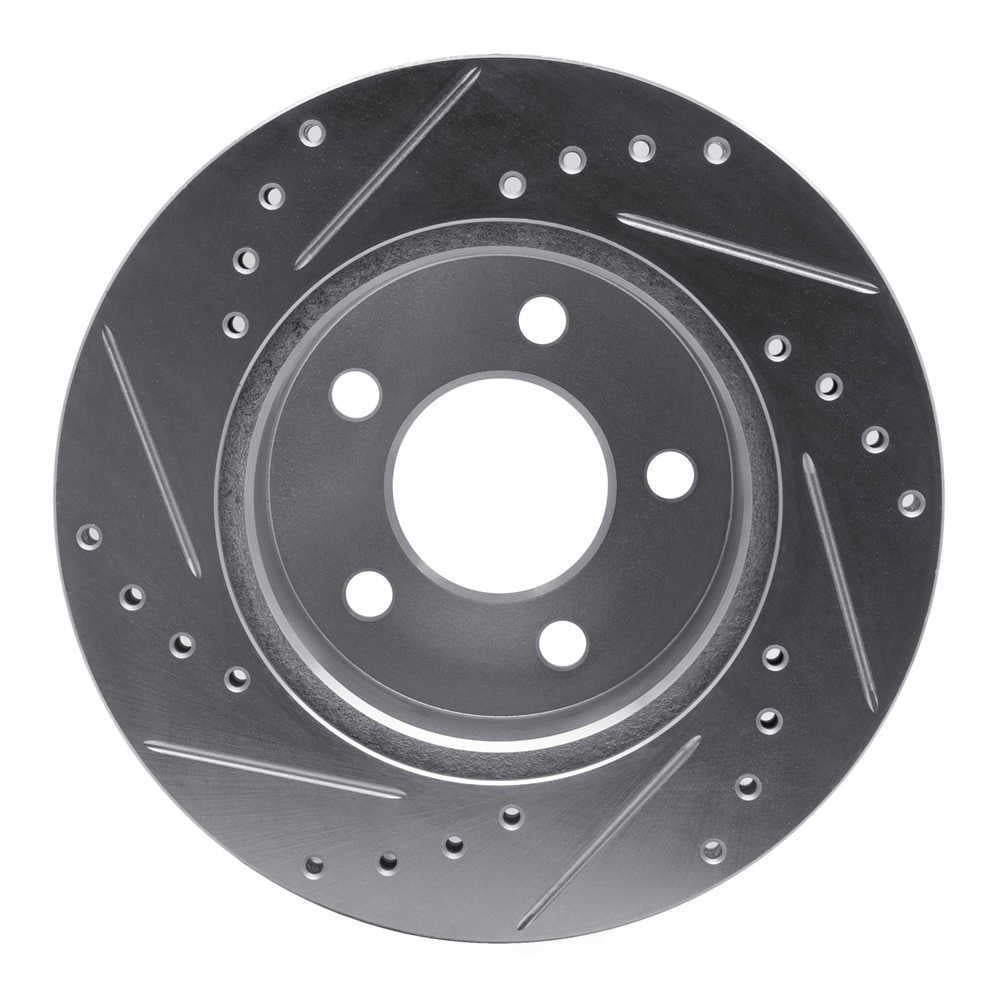Dynamic Friction Company 631-42022R DFC Brake Rotor - Drilled And Slotted - Silver
