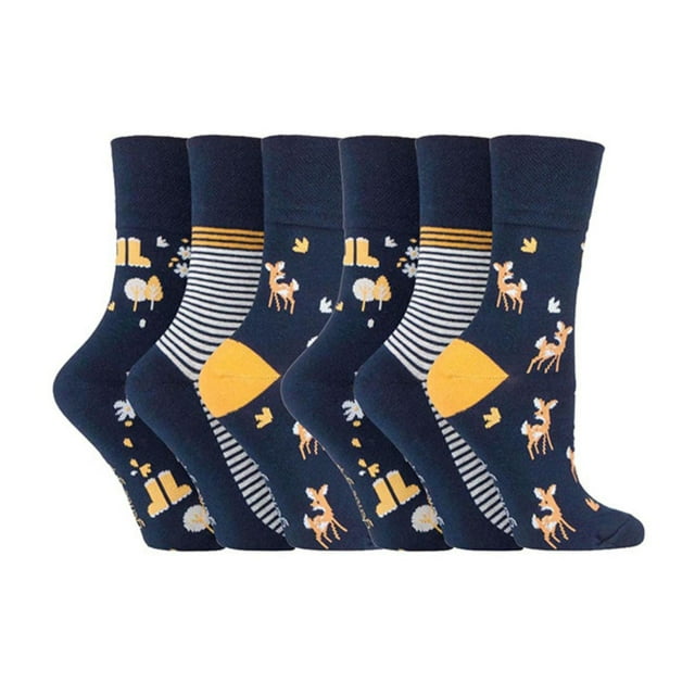 Gentle Grip - 6 Paires Chaussettes pour Femmes Gentle Grip Mi-Mollet Non Élastiques