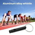 thumbnail image 4 of OUSITAID Metal Whistle 3Pcs Training Whistles Compact Size Loud Crisp Sound High Decibel Rustproof Portable Aluminum Alloy Emergency Survival Keychain Whistles Camping Supplies, 4 of 6
