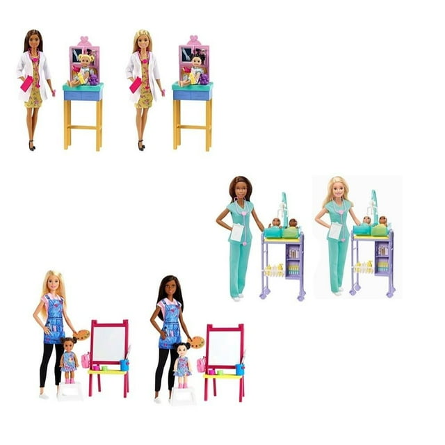 Juguete Barbie Muñecas con Profesiones Varios Modelos 1 pza