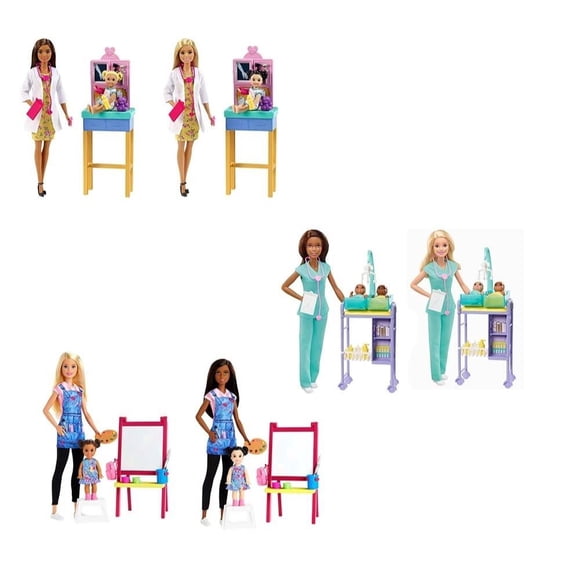Juguete Barbie Muñecas con Profesiones Varios Modelos 1 pza