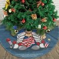 thumbnail image 3 of XMXY Halloween Christmas Tree Skirt, Happy 4th July Gnome Liberty Holiday Party Indoor Decorations Ornaments, 48" Inch, 3 of 5