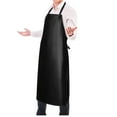 thumbnail image 7 of 1 Pack Adjustable Bib Apron Waterdrop Resistant Cooking Kitchen Aprons for Unisex Adult, Ultra Lightweight, Chemical Resistant Industrial Work Apron for Women Men Chef Butcher Grilling(Black,40x28"), 7 of 7