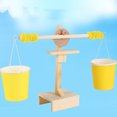 thumbnail image 4 of Rvidsgi Science Kit Collective Intelligence Development Smell-less Wooden Balance Scales Model for Kid, 4 of 8