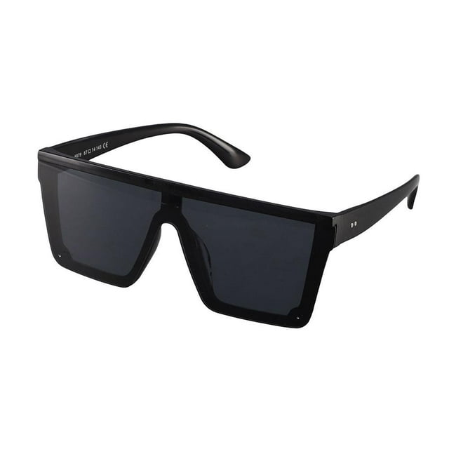 Lunettes de Soleil Unisexes, Rétro, Élégantes, Grand Cadre, une Pièce, pour la Prise de Vue en Rue, pour la Conduite