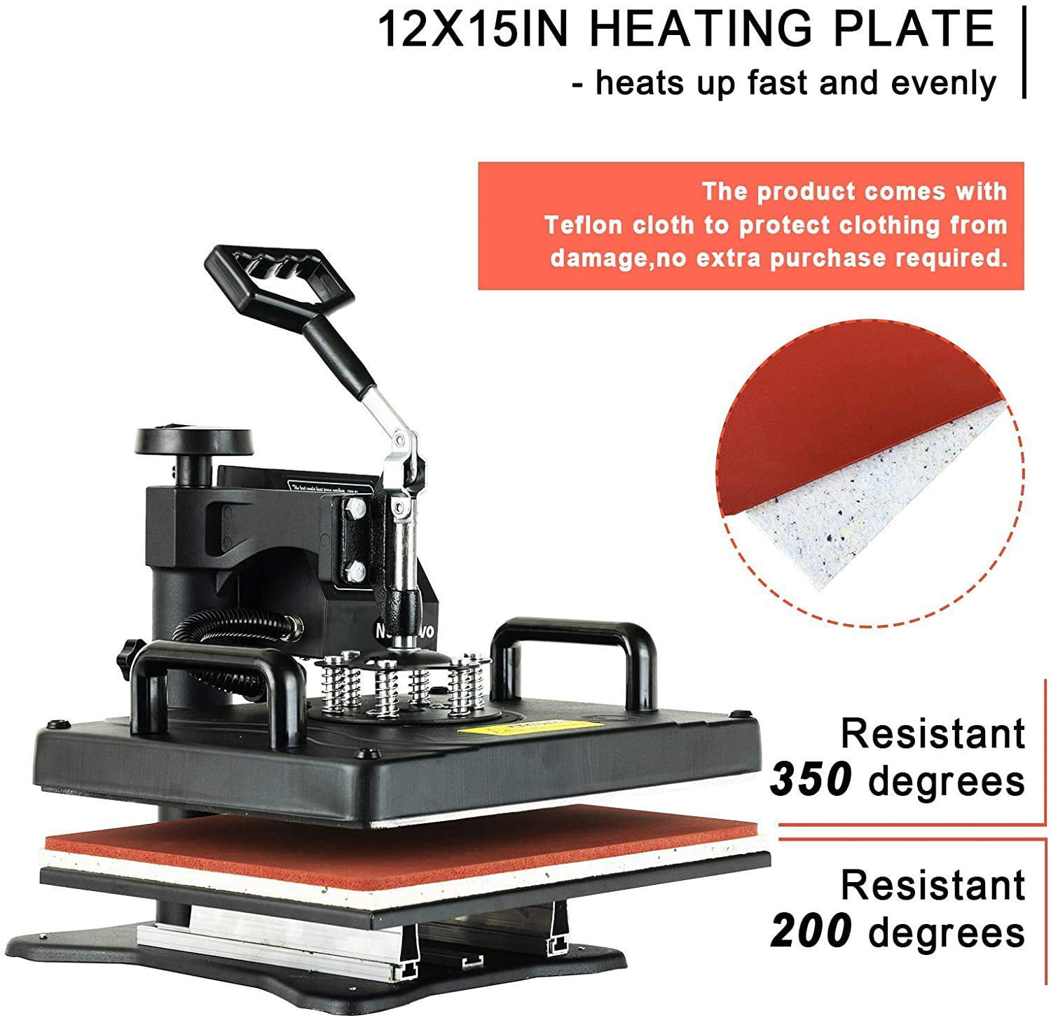 TEHAUX Heat Press Ironing Mat Pressing Pad Pressing Transfer Pillow  Transfer Mat Heat Press Mat 15x15 Heat Press Machine Heat Press 15x15  Quilling