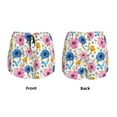 thumbnail image 4 of Disketp Rose Flowers Print Women's Shorts Workout Shorts for Athletic Gym Running Shorts with Phone Pockets XX-Large, 4 of 8
