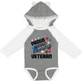 thumbnail image 3 of Inktastic Proud Granddaughter of a Veteran Veterans Day Girls Long Sleeve Baby Bodysuit, 3 of 5