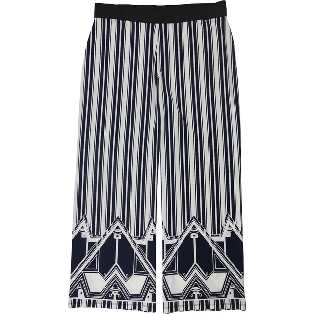 Pantalones de Pierna ancha casuales Alfani para mujer azul mediano