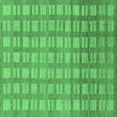 thumbnail image 1 of Ahgly Company Indoor Square Abstract Emerald Green Modern Area Rugs, 3' Square, 1 of 4