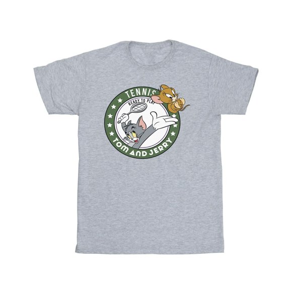 Tom T-Shirt de Tennis Prêt à Jouer pour Garçons And Jerry