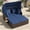Navy, Mix Brown, variant on Barara King Outdoor Patio Rattan Daybed with Retractable Canopy and Side Tables for Garden Balcony Comfortable Lounging, Beige