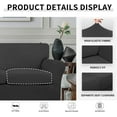 thumbnail image 4 of Easy-Going 3 Pieces Super Stretch couch cover, Loveseat size, Gray (Slipcover Only), 4 of 7