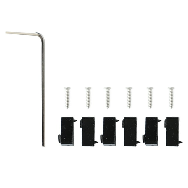 6 Pcs Guitar String Locking Nut Triangular Black Zinc Alloy Corrosion Resistance Headless Guitar String Lock