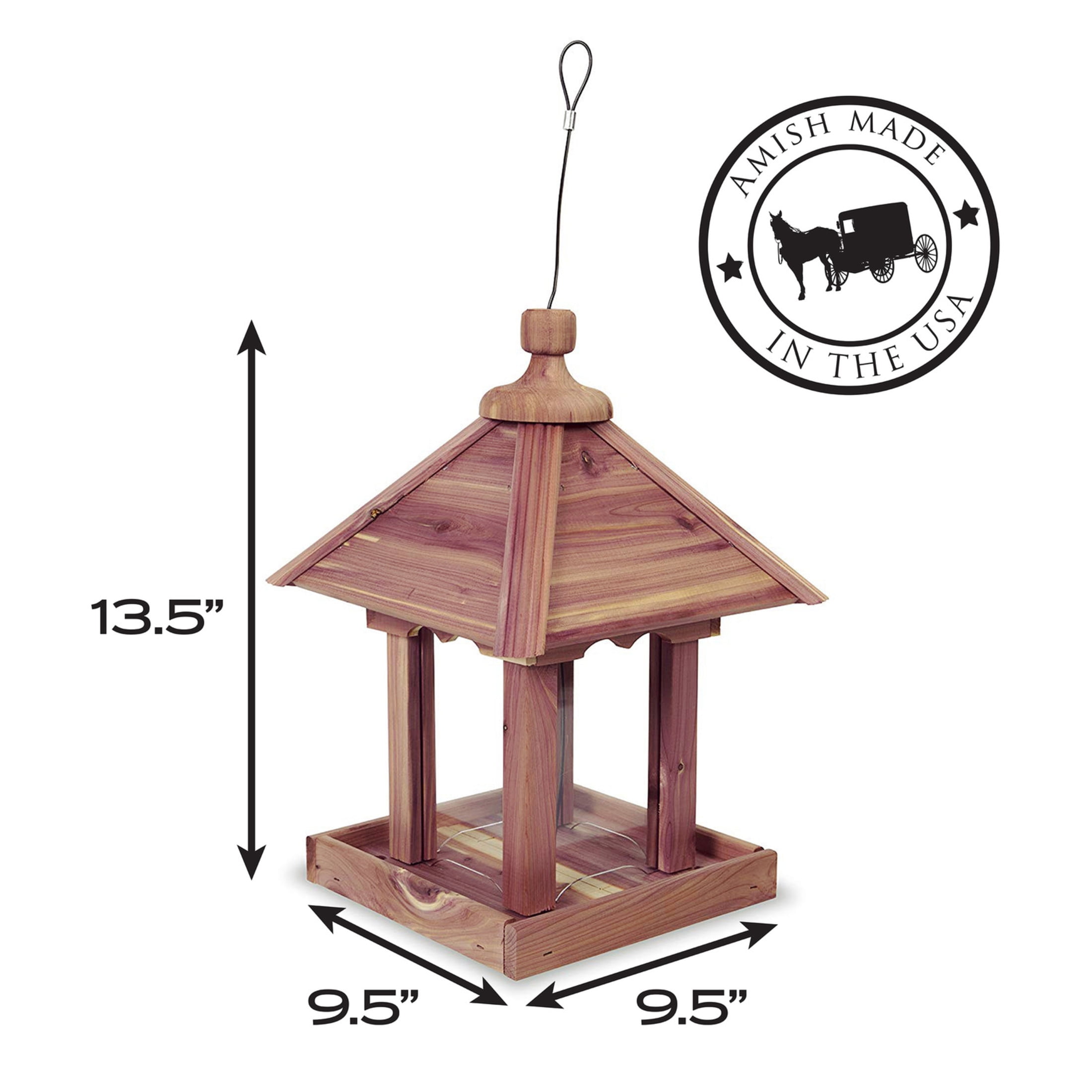 Pennington Cedar Jr Pavilion 2.5lb Capacity / 2.5lb Bird Seed All In One Kit 1 Each