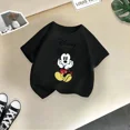 thumbnail image 4 of Camiseta de algodón de verano para niños de la marca Mickey, linda camiseta de dibujos animados de Disney para niño y niña, camiseta informal de cuello redondo, ropa para niños, 4 of 4