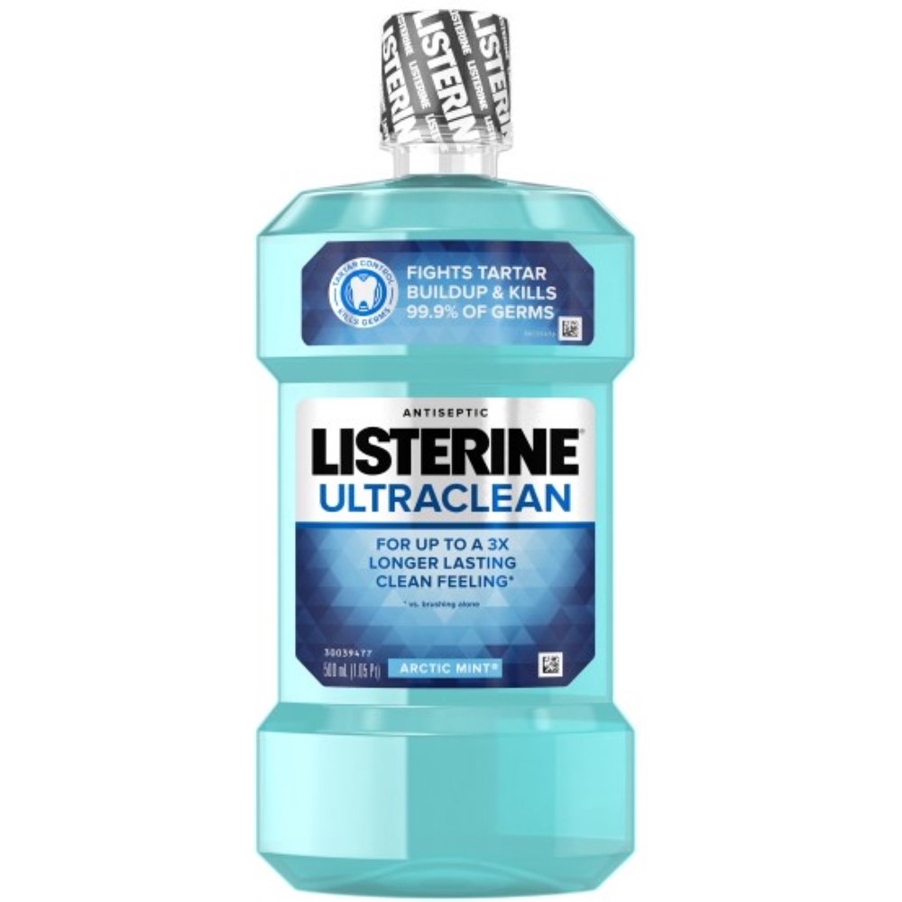 Listerine Ultraclean Antiseptic Arctic Mint 500 mL (Pack of 3