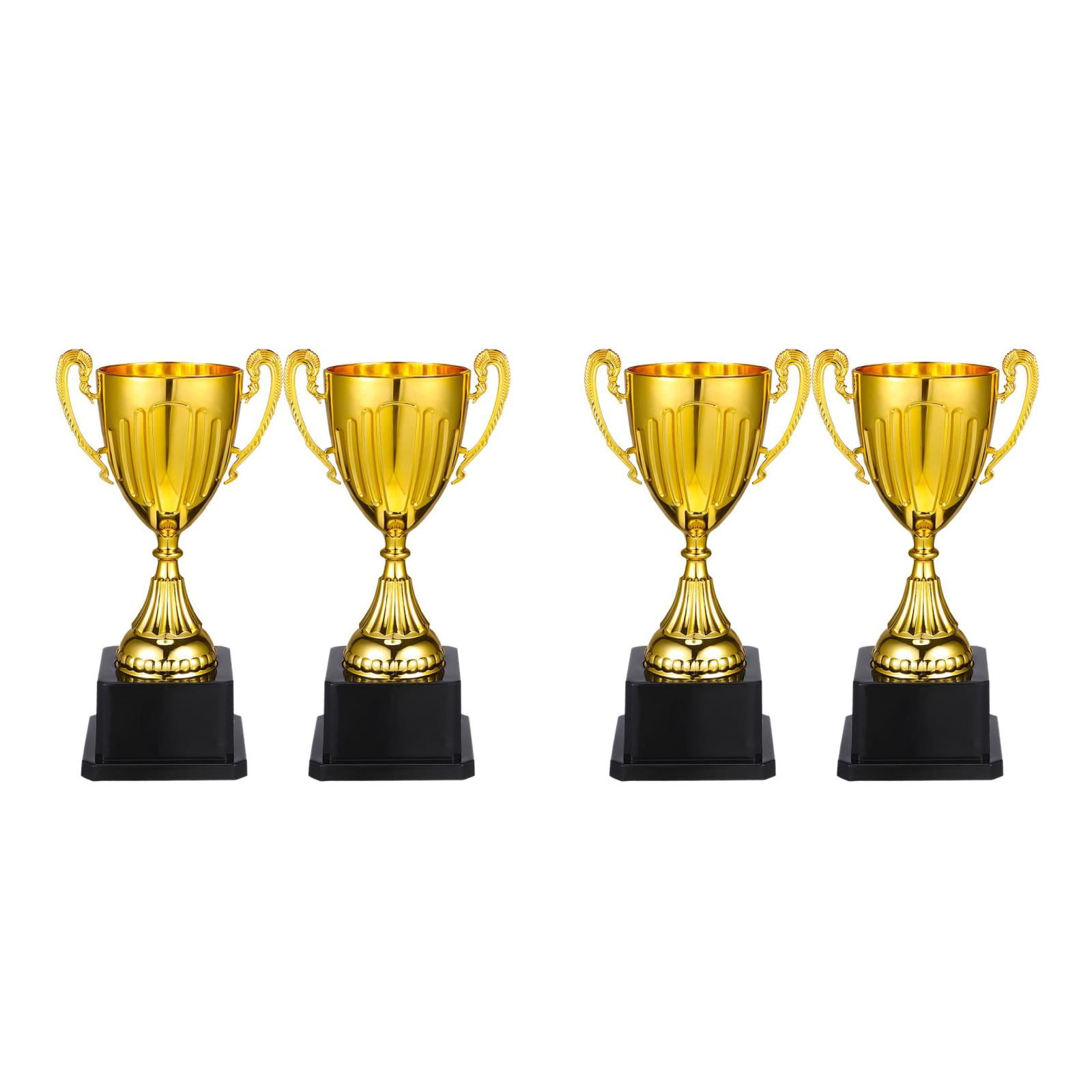 Masteelf 4 pcs Mini Trophies for Kids Award Trophy Cups Plastic Award Trophies Prize for Sports Kids Classroom School Rewards Competition