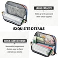 thumbnail image 5 of Standing Pencil Case with Base Large Capacity Stationery Pouch Pen Bag with Zipper for Women Men Colorful Splashes and Brushstrokes, 5 of 7