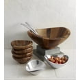 thumbnail image 6 of nambe Butterfly Bowl, Chilled Serving Dish for Side Dishes, Pasta, Guacamole, Prep-Ahead-Bowl Can Be Heated or Chilled, 9-Inch, Oven and Freezer Safe, Made of Metal Alloy Silver, 6 of 7