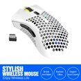 thumbnail image 4 of BM600 2.4GHz Recargable 1600DPI Ratón inalámbrico Gamer ajustable (Blanco) Likrtyny Para estrenar, 4 of 4