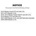 thumbnail image 2 of CMX Front Rear Disc Brake Rotors Kit for Car Mazda 3 Sport K8-101383, 2 of 8