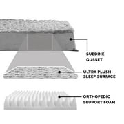 FurHaven Ultra Plush Orthopedic Deluxe Mattress Pet Bed for Dogs & Cats - Gray, Medium