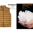 thumbnail image 6 of Little Donkey Andy Men's Lightweight Warm Puffer Vest Thermal Golf Sleeveless Jacket for Outdoor Hiking Travel Casual Mustard Gold 2XL, 6 of 7