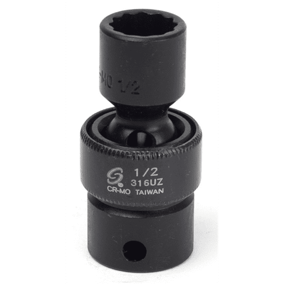 Sunex 316UZ 3/8" Drive 12-Point 1/2" Universal Impact Socket