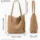 thumbnail image 2 of Bolso de pana con cremallera, impermeable, para mujer, con bolsillos y compartimentos, de gran capacidad, para el hombro., 2 of 5