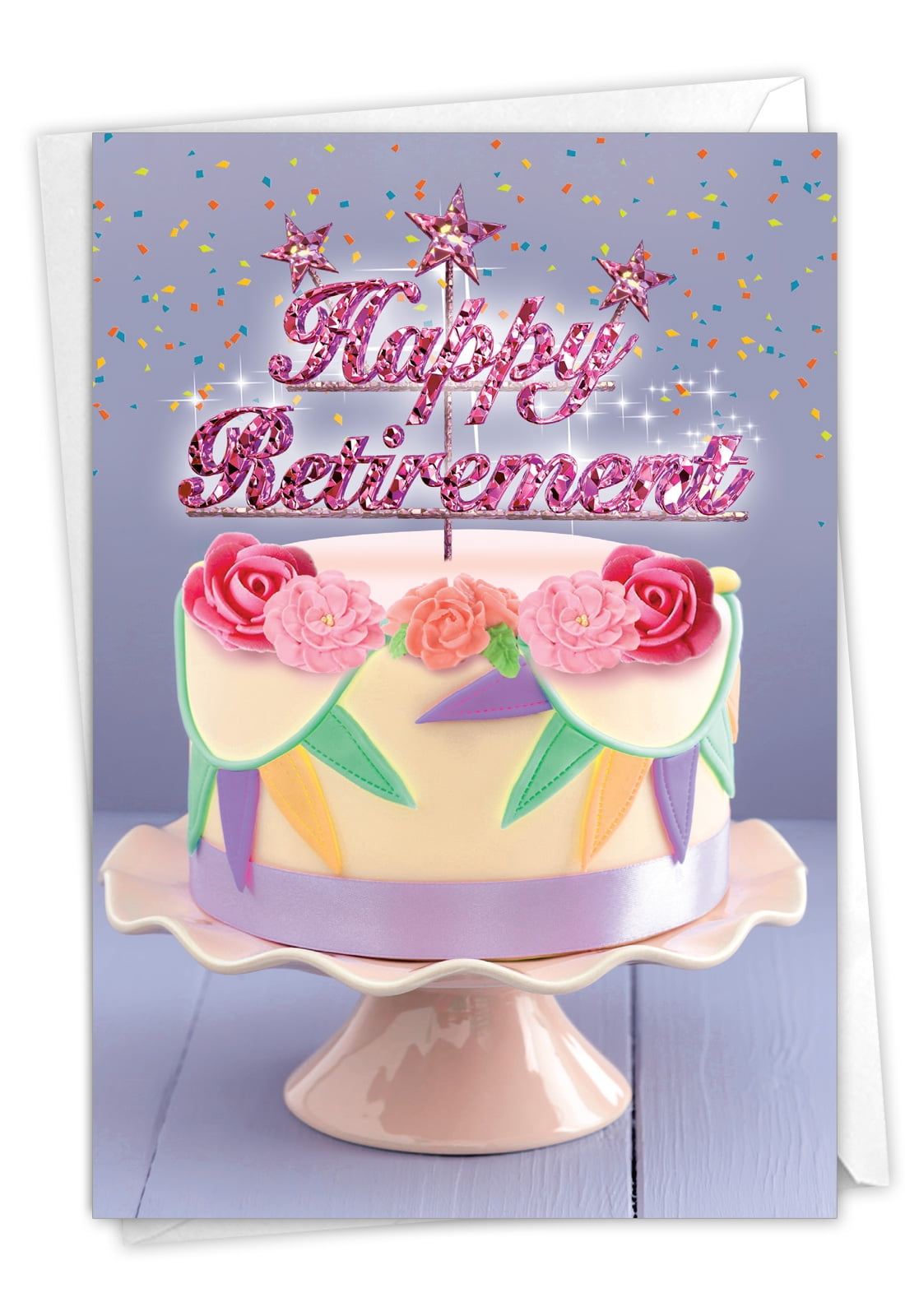 1 Retirement Card with Envelope - Blowouts C4193LRTG