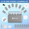 thumbnail image 2 of Kit de limpieza Ordilend para iPhone con funda de almacenamiento gris, 2 of 7