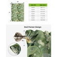 thumbnail image 6 of Green Summer Botanical Tie Up Curtains for Kitchen Bathroom Bedroom Windows 63 Inch Length, Yellow Spring Floral Balloon Drape Curtains Shade Rod Pocket Drapery Curtain Panel, 52"x63", 6 of 7
