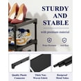 thumbnail image 4 of Kitsure 3-Tier Shoe Rack, Shoe Organizer for Closet, Entryway, Garage or Hallway, 11.5" x 27.2" x 18.3", Black, 4 of 8