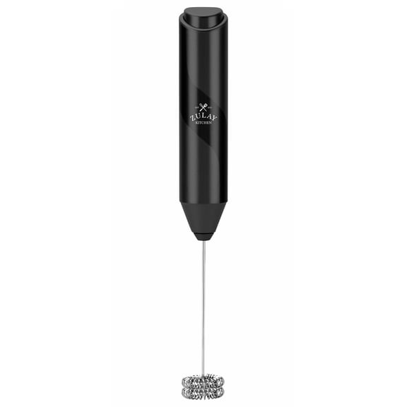 Zulay Kitchen Black Double Whisk Milk Frother High-Speed