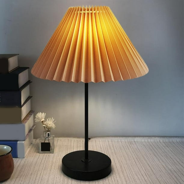 Desk Lamp Shade Dust Proof Fashion Creative Pleated Lampshade For Cafe Home Khaki 28x18 5cm Com Desk Lamp Shade Dust Proof Fashion, How To Clean A Dusty Pleated Lamp Shade