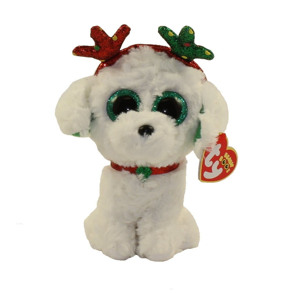 2019 NEW  ~ IN HAND Ty Beanie Boos SUGAR the Christmas Dog 6 Inch 