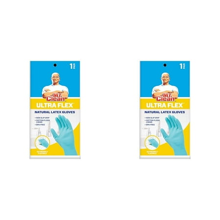 Mr. Clean 243587, Large Cross Wave Non-Slip Grip Gloves, (Pack of 1), Blue