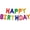 Multi-Color01, variant on Haobase Happy Birthday Balloons Banner, 16 inch Aluminum Foil Letters Birthday Sign for Birthday Party Decoration