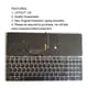 thumbnail image 3 of Reemplazo del teclado del ordenador portátil para HP EliteBook 755 G3 850 G4 Frame de plata no apunteado Teclado ultrafino PS / 2 Interfaz Negro Eigraketly EL006163-00B, 3 of 5
