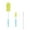 Yellow #5, variant on Bottle Brush Set | 3-Piece Cleaning Kit for Bottles & Straws | 360° Rotating Silicone Brushes | Portable Cleaner