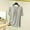 02 Gray, variant on Women's Crewneck Short Sleeve Slim Fitted T-Shirt Solid Thin T-shirt Pajamas Top Short Sleeved Pajamas