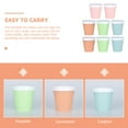 thumbnail image 4 of KAKOWELY 8 vasos para helado con tapa, vasos para sopa, recipientes para helado, frascos de 200 ml, 4 of 5