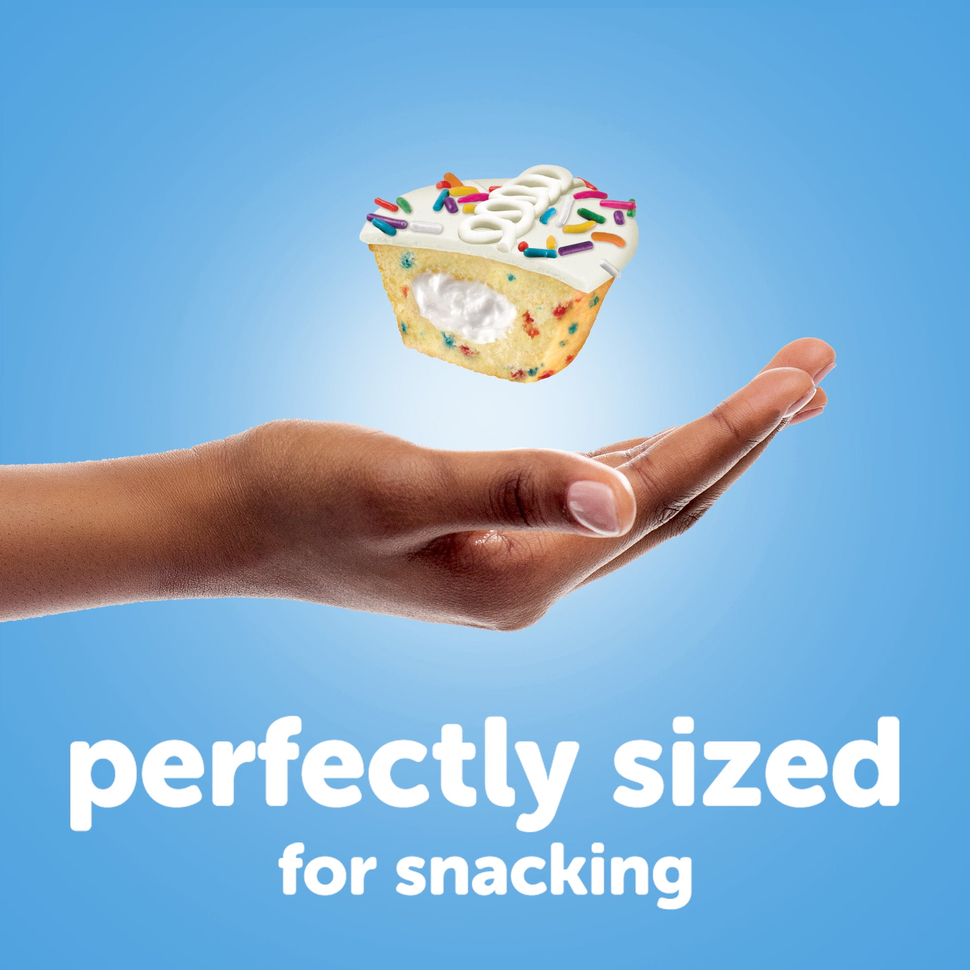 HOSTESS Birthday Cupcakes, Frosted Cupcakes, Individually Wrapped, Creamy Center, 8 Count , 13.1 oz