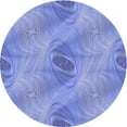 thumbnail image 1 of Ahgly Company Machine Washable Indoor Round Transitional Denim Blue Area Rugs, 7' Round, 1 of 7